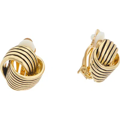 Juvell Knot Stud Earrings In Gold