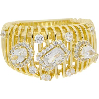 Juvell Mixed Cz Ring In Burgundy