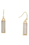 Juvell Mother-of-pearl Bar Drop Earrings In Gold