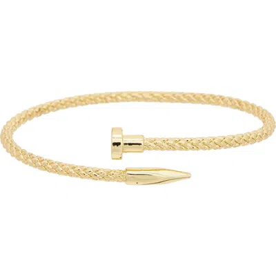 Juvell Nail Bangle Bracelet In Yellow