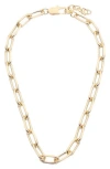 Juvell Paper Clip Chain Necklace In Yellow