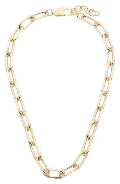Juvell Paper Clip Chain Necklace In Yellow