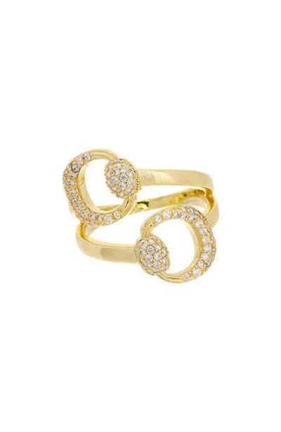 Juvell 18k Plated Cz Ring In Gold