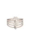 Juvell 18k Plated Cz Ring In Brown