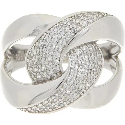 Juvell Pavé Cubic Zirconia Knot Ring In Neutral