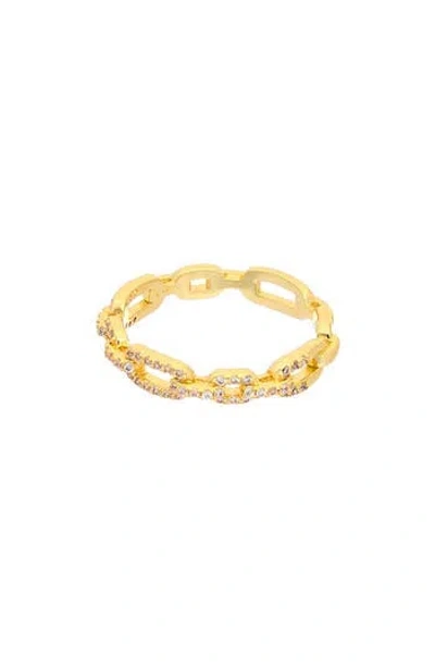 Juvell Pavé Cubic Zirconia Link Band Ring In Neutral