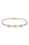 Juvell Pavé Cz 'x' Station Bangle In Multi