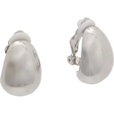Juvell Pebble Clip-on Earrings In Silver