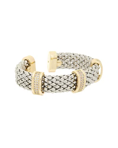 Juvell Plated Cz Bracelet In Animal Print