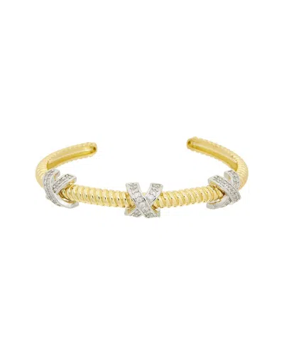 Juvell Plated Cz Bracelet In Gold