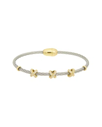 Juvell Plated Cz Bracelet In Silver