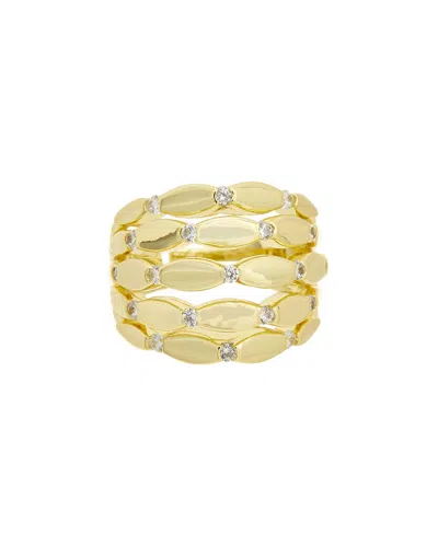 Juvell Plated Cz Ring In Gold