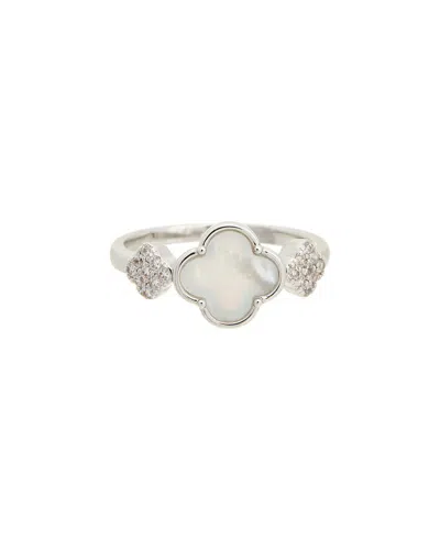 Juvell Plated Pearl Cz Ring