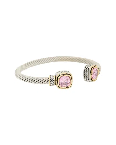 Juvell Plated Pink Topaz Bracelet In Multi