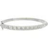 Juvell Pyramid Stud Bangle In White