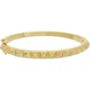 Juvell Pyramid Stud Bangle In Yellow