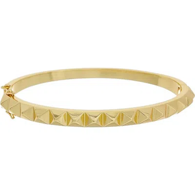 Juvell Pyramid Stud Bangle In Yellow
