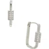 Juvell Square Hoop Earrings In Metallic