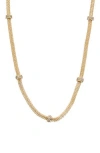 Juvell 18k Plated Diamond Cz Mesh Necklace In Gold