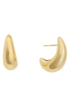 Juvell Teardrop Huggie Earrings In Gold