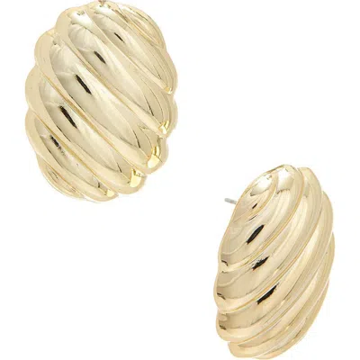Juvell Textured Oval Stud Earrings
