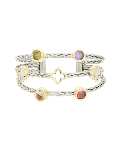 Juvell Topaz 18k Plated Bangle Bracelet