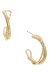 Juvell Twisted Hoop Earrings In Gold