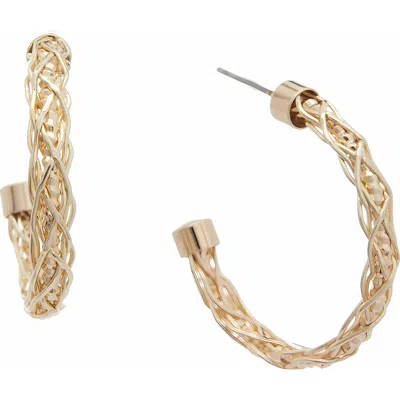 Juvell Twisted Hoop Earrings In Yellow