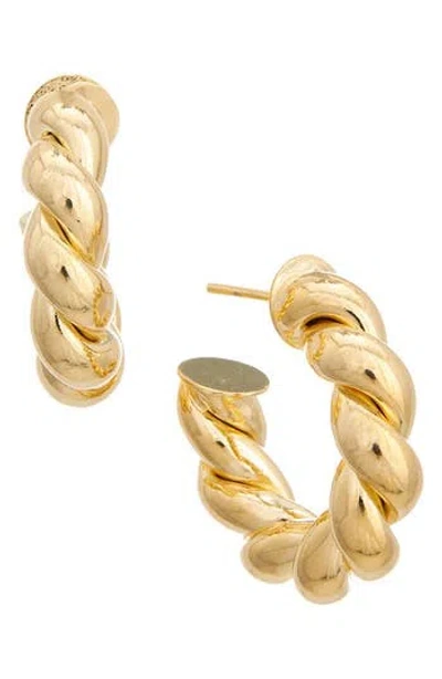 Juvell Twisted Tube Hoop Earrings In Gold