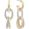 Juvell Two-tone Chain Drop Earrings In Multi