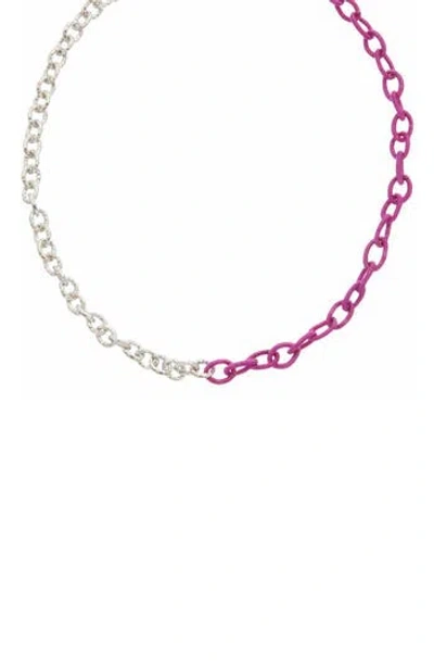 Juvell Two-tone Chain Necklace In Metallic