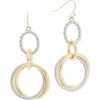 Juvell Two-tone Circle Drop Earrings In Multi