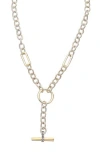 Juvell 18k Two-tone Plated Cz Twisted Cable Necklace In Metallic