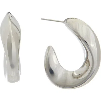 Juvell Wide C-hoop Earrings In Metallic