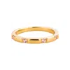 Juvetti Women's Gold / Pink Balans Ring In Pink Sapphire In Multi