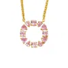 Juvetti Women's Gold / Pink Glorie Necklace In Pink Sapphire Set In Gold In Multi