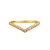 Juvetti Women's Gold / Pink Kasso Ring In Pink Sapphire Set In Gold In Multi