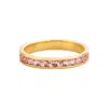 Juvetti Women's Gold / Pink Margo Ring In Pink Sapphire In Multi