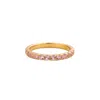 Juvetti Women's Gold / Pink Salto Gold Ring Set With Pink Sapphire In Multi