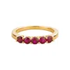 Juvetti Women's Gold / Red Paro Ring In Ruby Gemstones In Multi