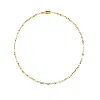 Juvetti Women's Gold / White Ciclo Gold Necklace Set With White Sapphire In Multi