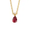 Juvetti Women's Red / Gold / White Ori Small Gold Pendant Necklace In Ruby & Diamond In Multi