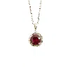 Juvetti Women's White / Red Tonn White Gold Necklace Set With Ruby In Multi