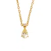 Juvetti Women's Yellow / Gold / White Ori Small Gold Pendant Necklace In Yellow Sapphire & Diamond In Multi