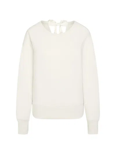 Juvia Bow-detail Sweater In White