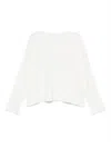 Juvia Cotton-blend Sweater In White