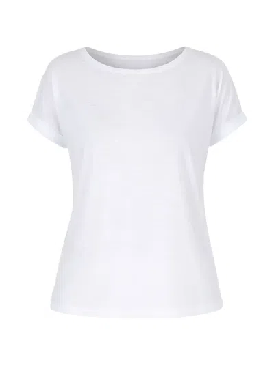Juvia Cuffed T-shirt In White