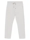 Juvia Drawstring Straight-leg Trousers In Neutral