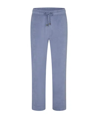 Juvia Drawstring Waist Casual Pants In Blue