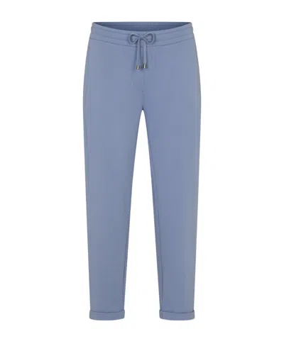 Juvia Drawstring Waist Casual Pants In Blue